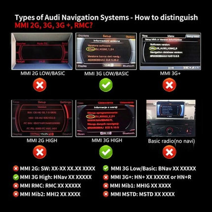 Car Wireless MMI 3G+ Bluetooth AUX Audio Cable Wiring Harness for Audi AMI / Volkswagen MDI