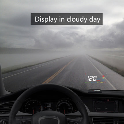 A200 OBD2 3.5 inch Vehicle-mounted Head Up Display Security System, Support Car Speed / Engine Revolving Speed Display / Water Temperature / Voltage, A200