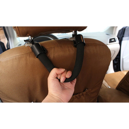 SHUNWEI Car Assistance Support Strap, Chair Rear Seat Headrest Hanger Bag Hook Holder,Car Safety Back Seat Armrest Handle- Children Elderly Assist Grab,Vehicle Headrest Grab Handles, Back Seat Armrest(Black)