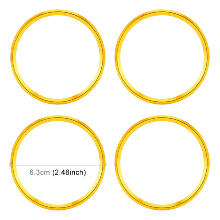 4 PCS Car Metal Wheel Hub Decoration Ring for BMW 5 Series 2018