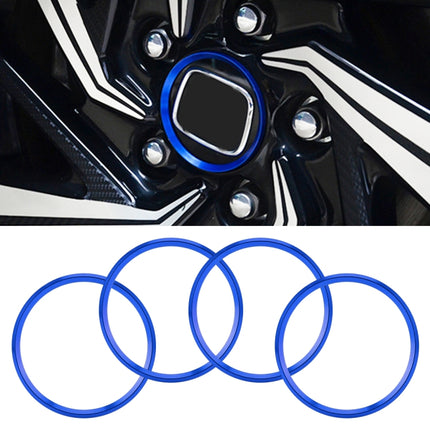 4 PCS Car Metal Wheel Hub Decoration Ring for BMW 5 Series 2018