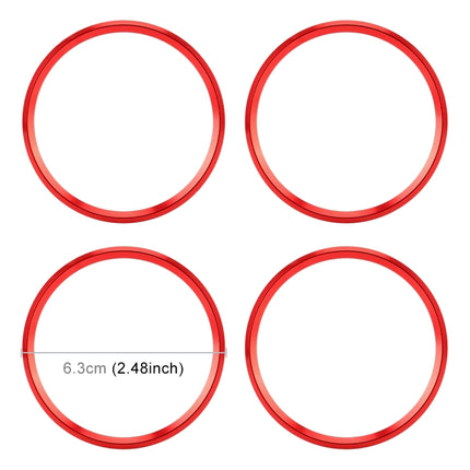 4 PCS Car Metal Wheel Hub Decoration Ring for BMW 5 Series 2018