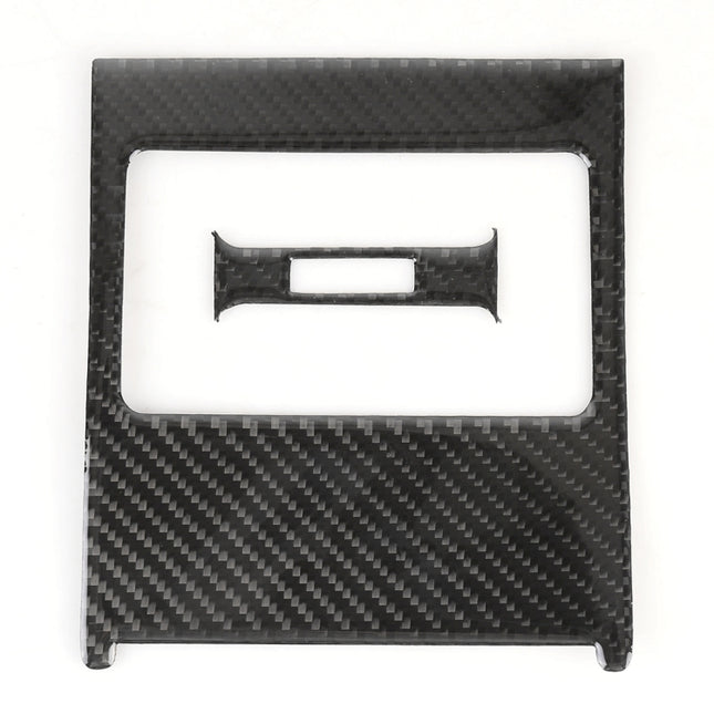 2 PCS Car Rear Air Outlet Frame Carbon Fiber Decorative Sticker for Mercedes-Benz W204 2007-2013