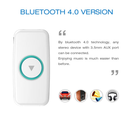 Doosl DSER102 Mini Car Bluetooth Wireless Music Receiver with 3.5mm Stereo Input Jack
