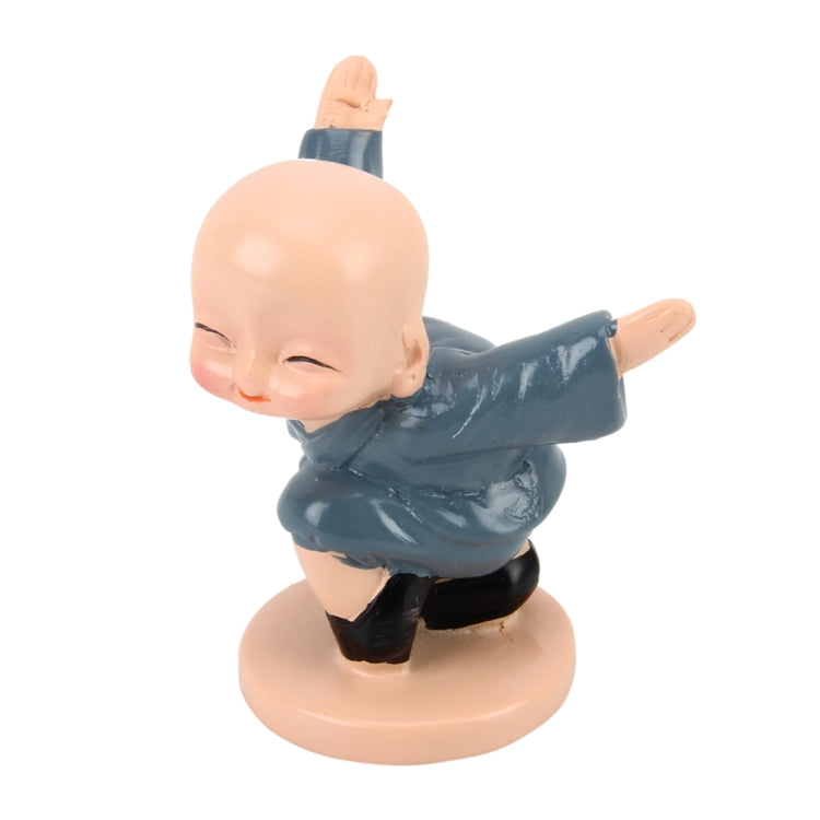 4 PCS/Lot Cute Automotive Interiors Little Monk Ornaments Resin Cute Chinese Kung Fu Monk Car Home Decoration Ornaments Miniatures Crafts
