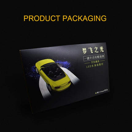 2 PCS DC 8-36V Ghost Shadow Courtesy Angel Wings Projection Lamp Car Door LED Welcome Lights