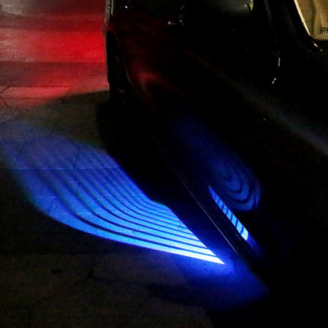 2 PCS DC 8-36V Ghost Shadow Courtesy Angel Wings Projection Lamp Car Door LED Welcome Lights, Cold Blue, Blue, Red, White