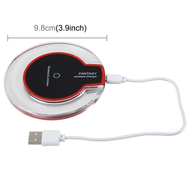 15W Safety Wireless and Limitless QI-standard Wireless Charger Fast Charging Charger with Micro USB Cable, Black+White
