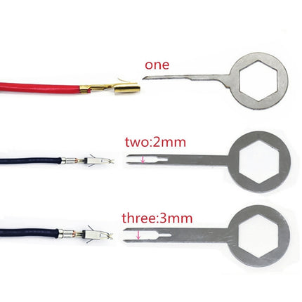 3 PCS Auto Car Plug Circuit Board Wire Harness Terminal Extraction Pick Connector Crimp Pin Back Needle Remove Tool, 3 PCS