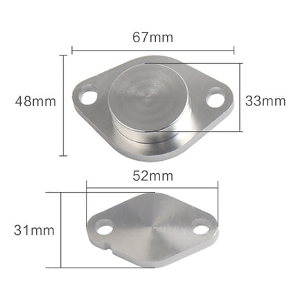 Car Aluminum Full EGR Removal / Blanking Kit for Land Rover Discovery 3 / Range Rover Sport TDV6, Car EGR Removal / Blanking Kit