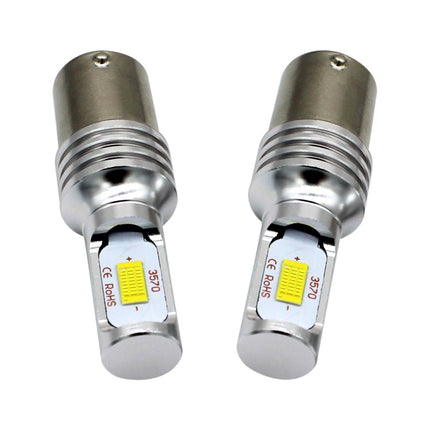 2 PCS Decode 1156/BA15S 72W LED Bulbs Light Car Auto Turn Lamp Backup Light, DC 12-24V, White, Yellow