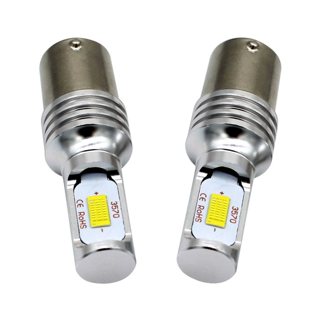 2 PCS Decode 1156/BA15S 72W LED Bulbs Light Car Auto Turn Lamp Backup Light, DC 12-24V, White, Yellow