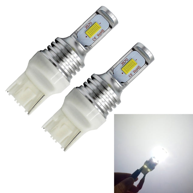 2 PCS T20/7440 72W 1000LM 6000-6500K Bright White Light Car Turn Backup LED Bulbs Reversing Lights, DC 12-24V, T20/7440 Backup Light, T20/7440