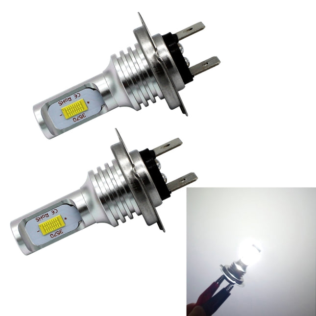 2 PCS H7 72W 1000LM 6000-6500K Super Bright White Light Car Fog LED Bulbs, DC 12-24V, H7