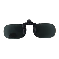 Polarized Clip-on Flip Up Plastic Clip Sunglasses Lenses Glasses Unbreakable Driving Fishing Outdoor Sport, Dark Green, Yellow, Brown