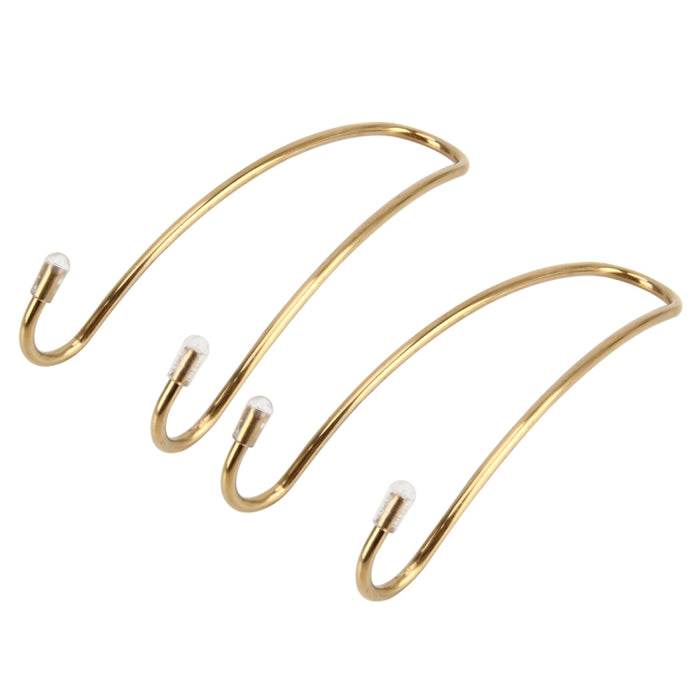 2 PCS Metal Headrest Car Hooks, Gold