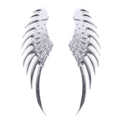 3D Angel Wing Metal Sticker Decal Auto Car Emblem Decal Decoration Color Silver