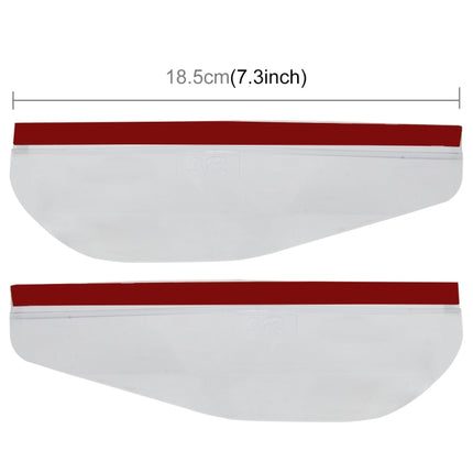 1 Pair Car Rearview Mirror Rain Blades Car Back Mirror Eyebrow Rain Cover Car Rearview Mirror Eyebrow Covers Flexible Protection Rainproof Decoration Accessories, 3R-2101