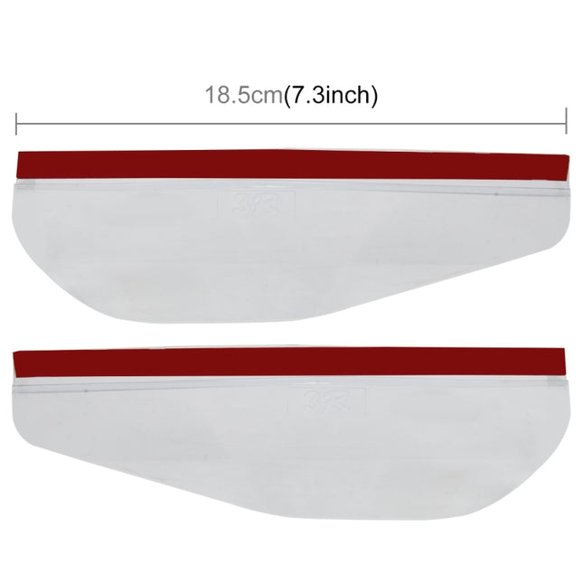 1 Pair Car Rearview Mirror Rain Blades Car Back Mirror Eyebrow Rain Cover Car Rearview Mirror Eyebrow Covers Flexible Protection Rainproof Decoration Accessories, 3R-2101
