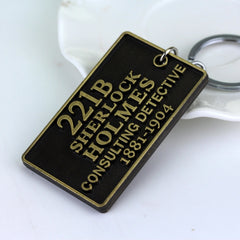 Detective Sherlock 221B Key Chain Car Key Ring Multi-functional Tool Key Holder Key Chains Rings Holder Pendant &#160;Auto Parts