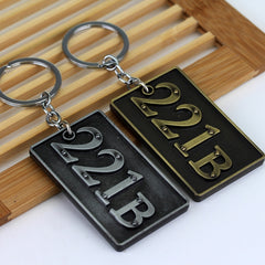 Detective Sherlock 221B Key Chain Car Key Ring Multi-functional Tool Key Holder Key Chains Rings Holder Pendant &#160;Auto Parts