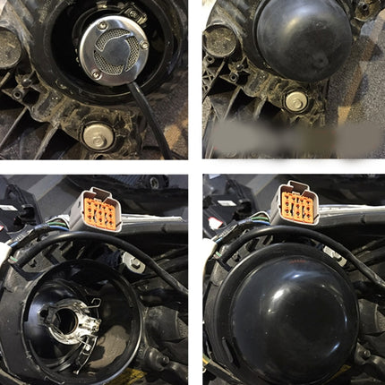 2 PCS Universal Car LED Headlight HID Xenon Lamp Silicone Dust Cover Seal Caps LED Headlight Seal Dust Seal Cover Dust Cover for H1 H3 H7 H11 / H8 9005 / 9006