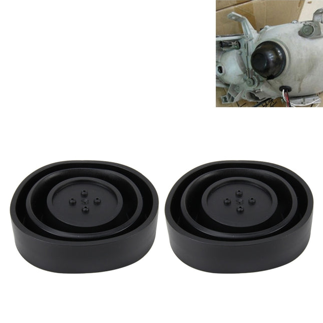 2 PCS Universal Car LED Headlight HID Xenon Lamp Silicone Dust Cover Seal Caps LED Headlight Seal Dust Seal Cover Dust Cover