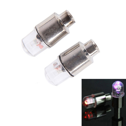 2 PCS Valve Cap Light Wheel Tyre Lamp With Battery for Car / Motorbike / Bike