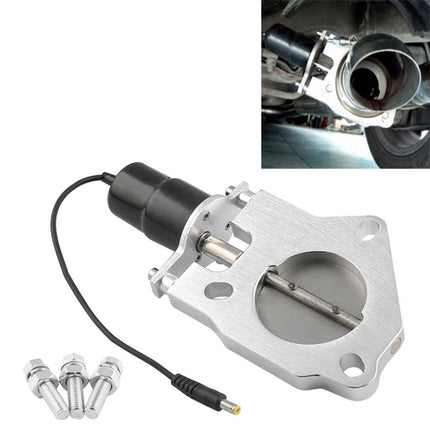 Universal Car 2.5 inch Stainless Steel Racing Electric Exhaust Cutout Valves Control Motor Kit, 2.5 inch