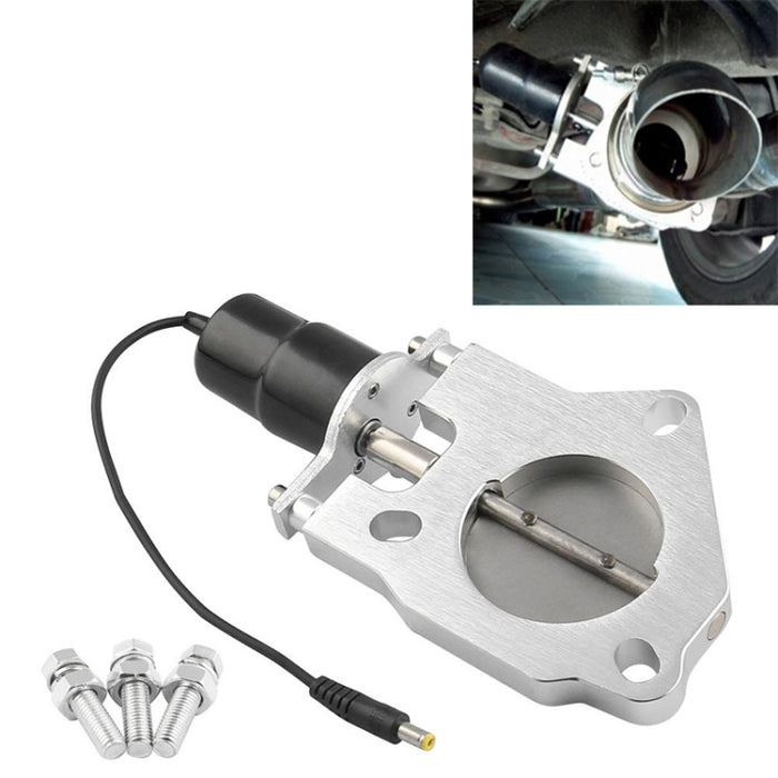 Universal Car 2.5 inch Stainless Steel Racing Electric Exhaust Cutout Valves Control Motor Kit, 2.5 inch