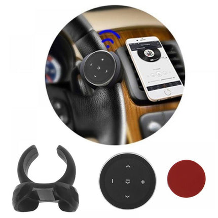 Car Wireless Bluetooth Controller Mobile Phone Multimedia Multi-functional Steering Wheel Remote Controller with Holder