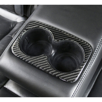 Car Water Cup Carbon Fiber Decorative Sticker for Jeep Grand Cherokee 2011-2018