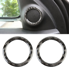 2 PCS Car Rear Horn Carbon Fiber Decorative Sticker for Jeep Grand Cherokee 2014-2017