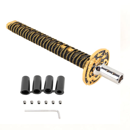 Universal Samurai Shape Manual or Automatic Gear Shift Knob, Length: 31.5cm