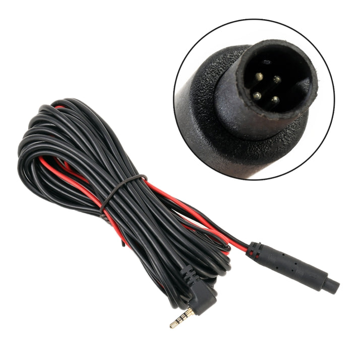 10m Universal Car 4P Reversing Camera Extension Cord Rearview Mirror Vehicle Traveling Data Recorder Video Conversion with Plug, 10m (4P) with Plug