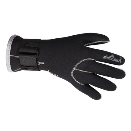 DIVE&SAIL 3mm Neoprene Anti-slip Warm Wear-resistant Swimming Diving Gloves, Size: L, Size: M, Size: S