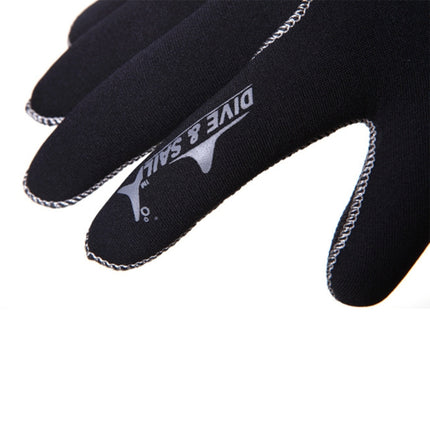 DIVE&SAIL 3mm Neoprene Anti-slip Warm Wear-resistant Swimming Diving Gloves, Size: L, Size: M, Size: S