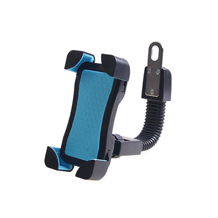 Universal 360 Degrees Free Rotation ABS Motorcycle Phone Bracket Mountain Bike Navigation Bracket GPS/Mobile Holder for 3.5-6.5 inch Mobile Phone