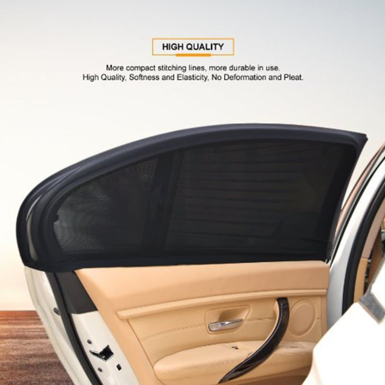 2 PCS Car Shade Block Car Sun Block Window Gauze Shading Net Side Blocking Cover Sun Net Sandbags Side Window Sunshade Cover, Size: 92*54cm