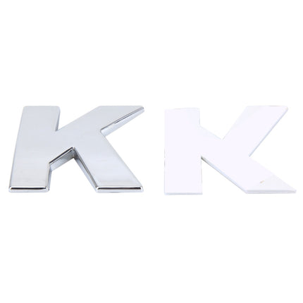 Car Vehicle Badge Emblem 3D English Letter Self-adhesive Sticker Decal, Size: 4.5*4.5*0.5cm, K, V, Z, L, W, B, M, X, C, N, D, O, E, P, F, Q, G, R, H, S, I, T, A, J