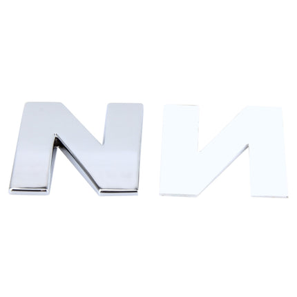 Car Vehicle Badge Emblem 3D English Letter Self-adhesive Sticker Decal, Size: 4.5*4.5*0.5cm, N, D