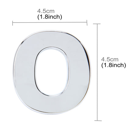 Car Vehicle Badge Emblem 3D English Letter Self-adhesive Sticker Decal, Size: 4.5*4.5*0.5cm, O, E, P, F, Q, G, R, H, S, I, T, A, J, U, Y, K, V, Z, L, W, B, M, X, C