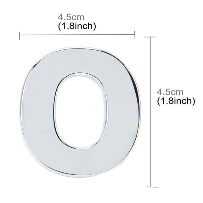 Car Vehicle Badge Emblem 3D English Letter Self-adhesive Sticker Decal, Size: 4.5*4.5*0.5cm, O, E, P, F, Q, G, R, H, S, I, T, A, J, U, Y, K, V, Z, L, W, B, M, X, C