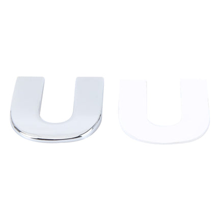 Car Vehicle Badge Emblem 3D English Letter Self-adhesive Sticker Decal, Size: 4.5*4.5*0.5cm, U, Y