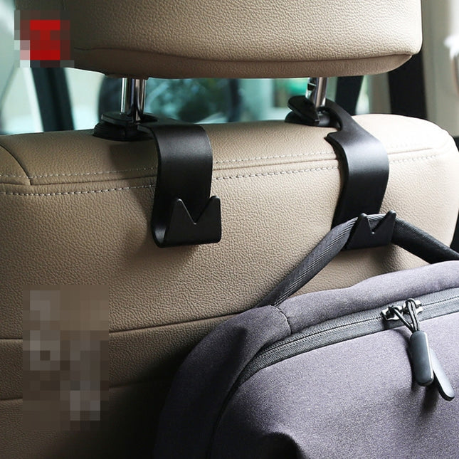 2 PCS Car Seat Back Trunk Bag Hanger Holder Auto Headrest Luggage Hook, 3R-2118