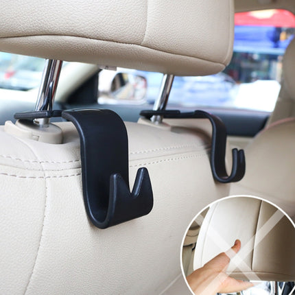 2 PCS Car Seat Back Trunk Bag Hanger Holder Auto Headrest Luggage Hook, 3R-2118