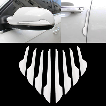 8 PCS Car Vehicle Door Side Guard Anti Crash Strip Exterior Avoid Bumps Collsion Impact Protector Sticker
