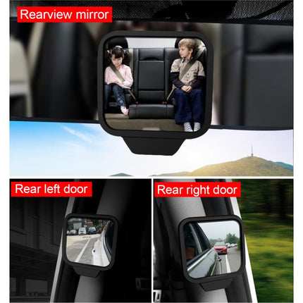 3R-2130 Car Truck Interior Adjustable Wide Angle Rear View Blind Spot Mirror, Size: 7*6.5*1cm, 3R-2130