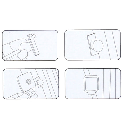 3R-2130 Car Truck Interior Adjustable Wide Angle Rear View Blind Spot Mirror, Size: 7*6.5*1cm, 3R-2130