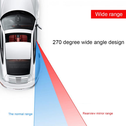 3R-2130 Car Truck Interior Adjustable Wide Angle Rear View Blind Spot Mirror, Size: 7*6.5*1cm, 3R-2130